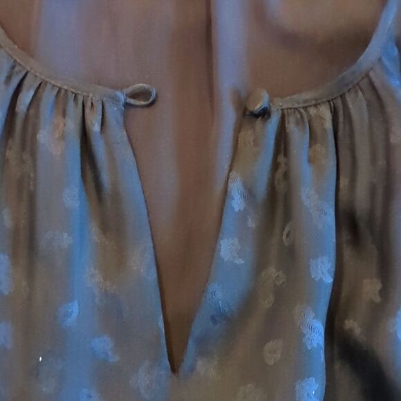 J. Crew Navy Knee Length Silk Jacquard Tonal Shift Dress Size 6 - Picture 14 of 15